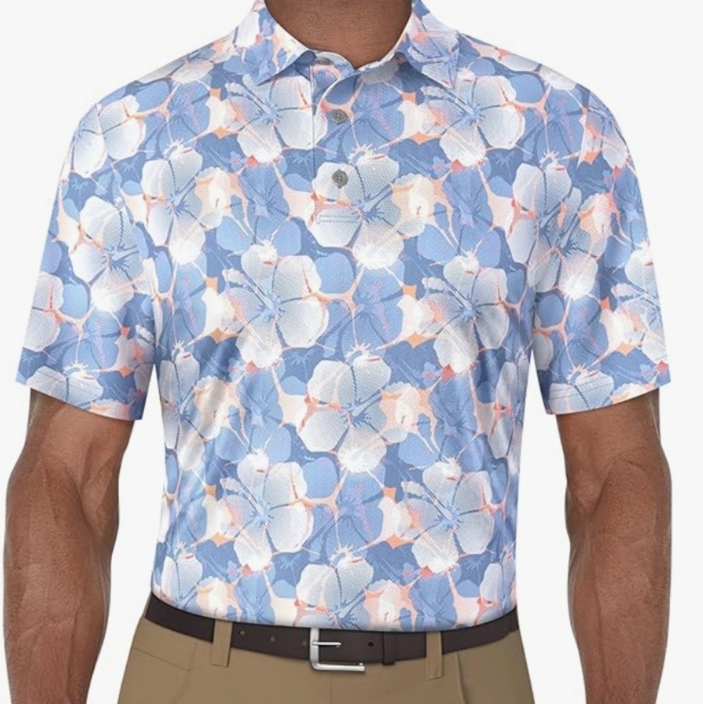 PGA Tour Men's Size XXL Polo Shirt Pro Series Athletic Fit Shirt Top Golf